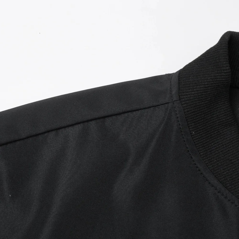 Men's Bomber Jacket – Casual Baseball Collar Lightweight Zip-Up Coat