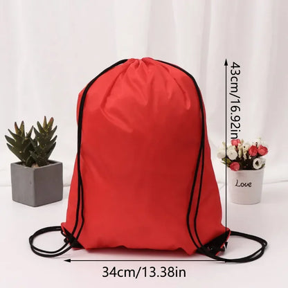Drawstring Backpack Bag – Lightweight Nylon Gym Sack