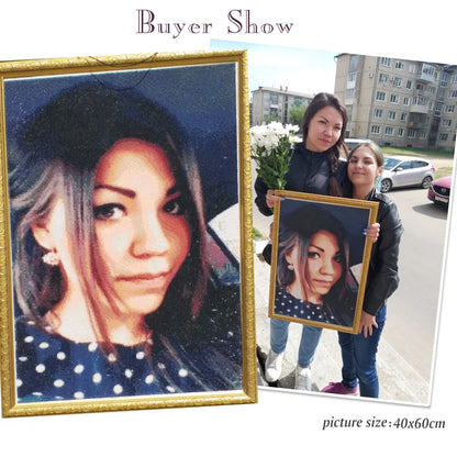 Custom Photo Diamond Painting Kit – Full Round & Square Drill