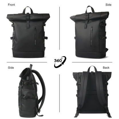 Expandable Travel Backpack – Large Capacity Waterproof 15.6" Laptop Bag for Men