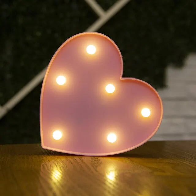 LED Marquee Letter & Number Lights – Alphabet Night Light Decor