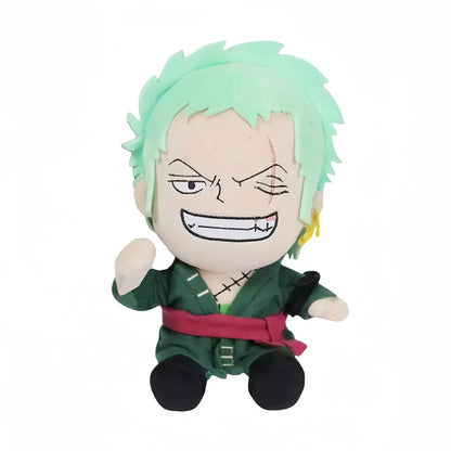 25CM One Piece Zoro Luffy and Chopper Plush Toys