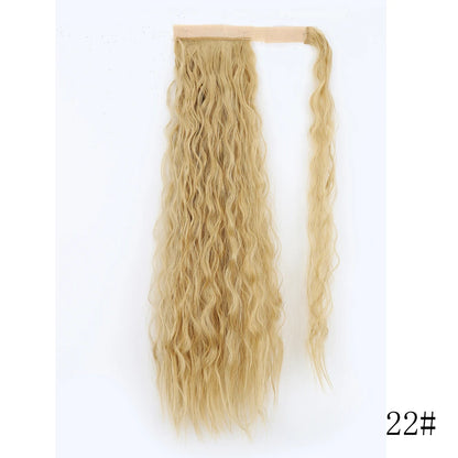 Wrap Around Ponytail Extension Synthetic Straight Hair 22-34 Inch