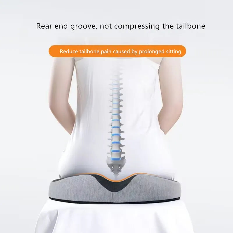 Coccyx Seat Cushion – Orthopedic Chair Pad for Sciatica & Back Pain Relief