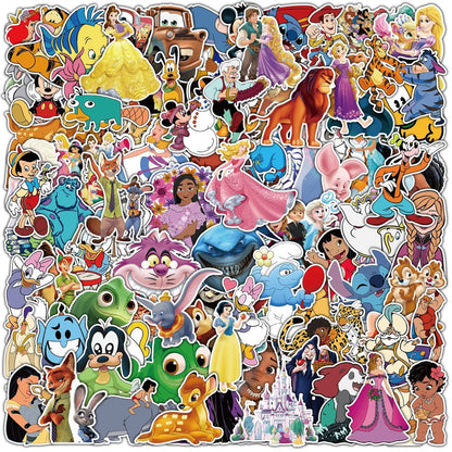 Disney Mix Cartoon Character Stickers (10/30/50/100 PCS)