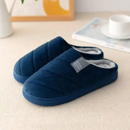 Winter Plush Slippers – Non-Slip Warm Indoor Shoes for Men & Women