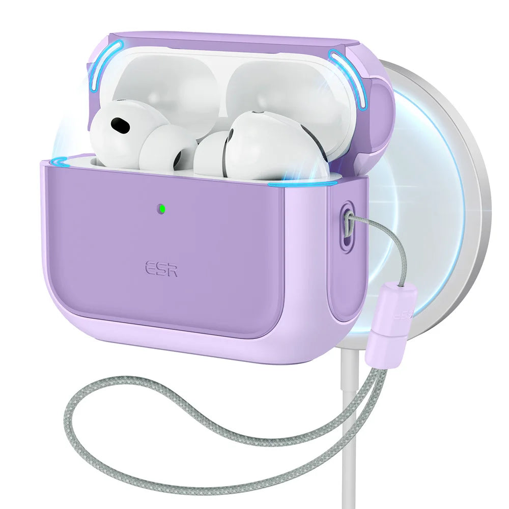 ESR AirPods Pro Case – Heavy-Duty Drop Protection with Carabiner Clip