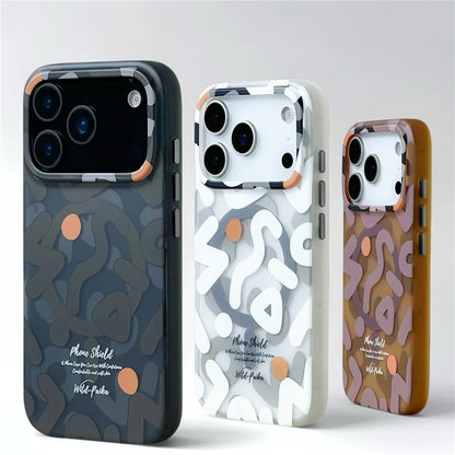 Trendy Graffiti Pattern for Magsafe Wireless Charge iPhone Case