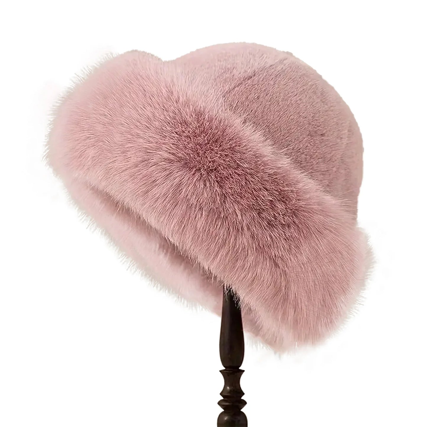 Faux Fur Winter Hat for Women – Warm Fluffy Beanie with Ear Protection