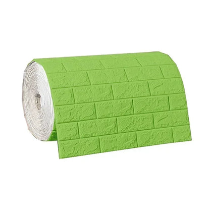 3D Self-Adhesive Foam Brick Wallpaper Roll | 27.6" Wide