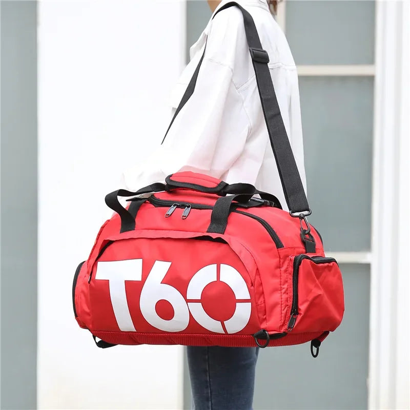 T60 Sports Gym Bag with Dry Wet Separation – Large Capacity