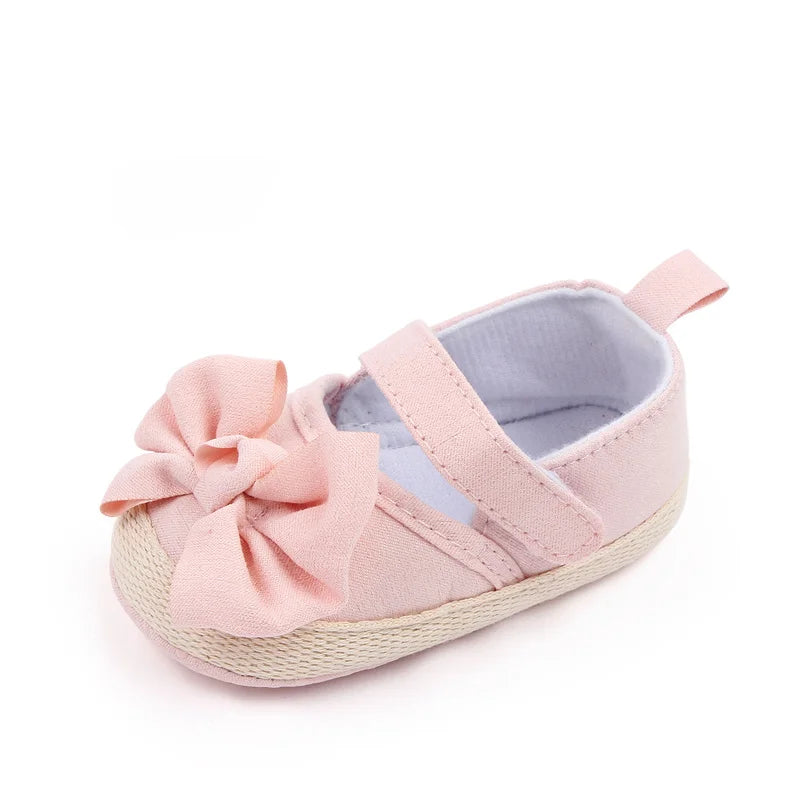 Baby Girl Mary Jane Shoes – Soft Sole Bowknot Sandal