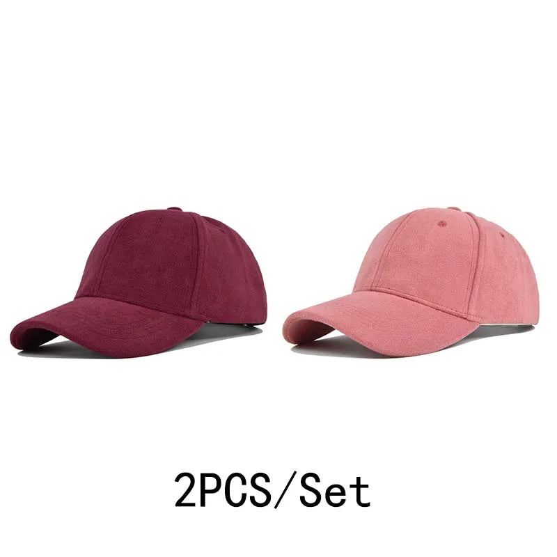 Solid Color Baseball Cap – Unisex Retro Adjustable Hat