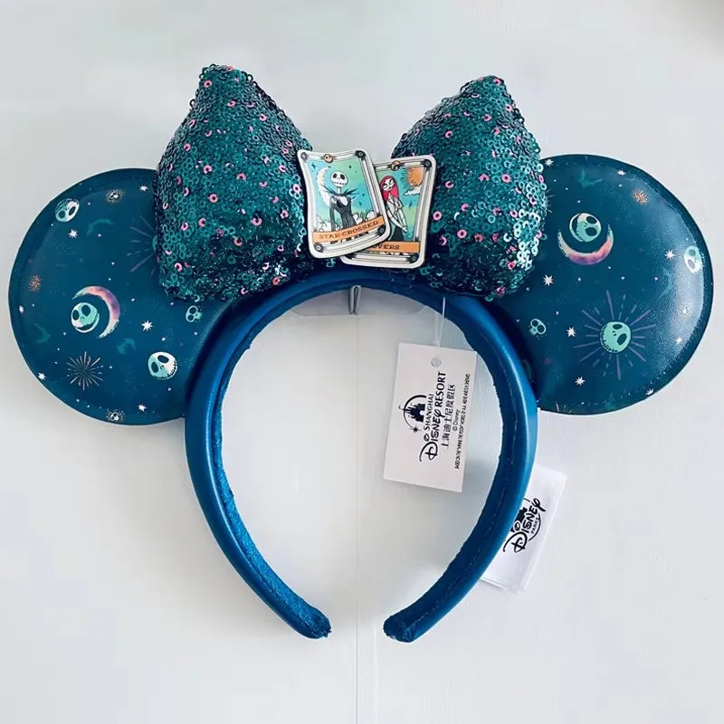 Minnie Mouse Sequin Ears Headband with Bow – Disney Park Style