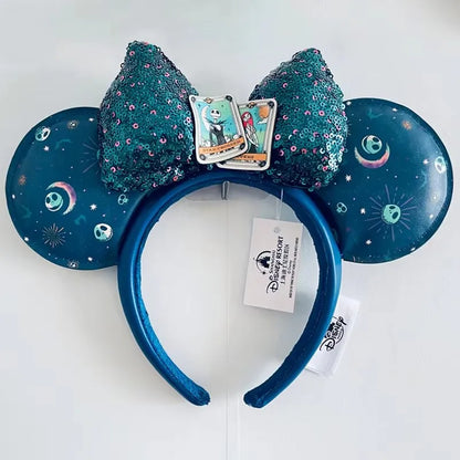 Minnie Mouse Sequin Ears Headband with Bow – Disney Park Style