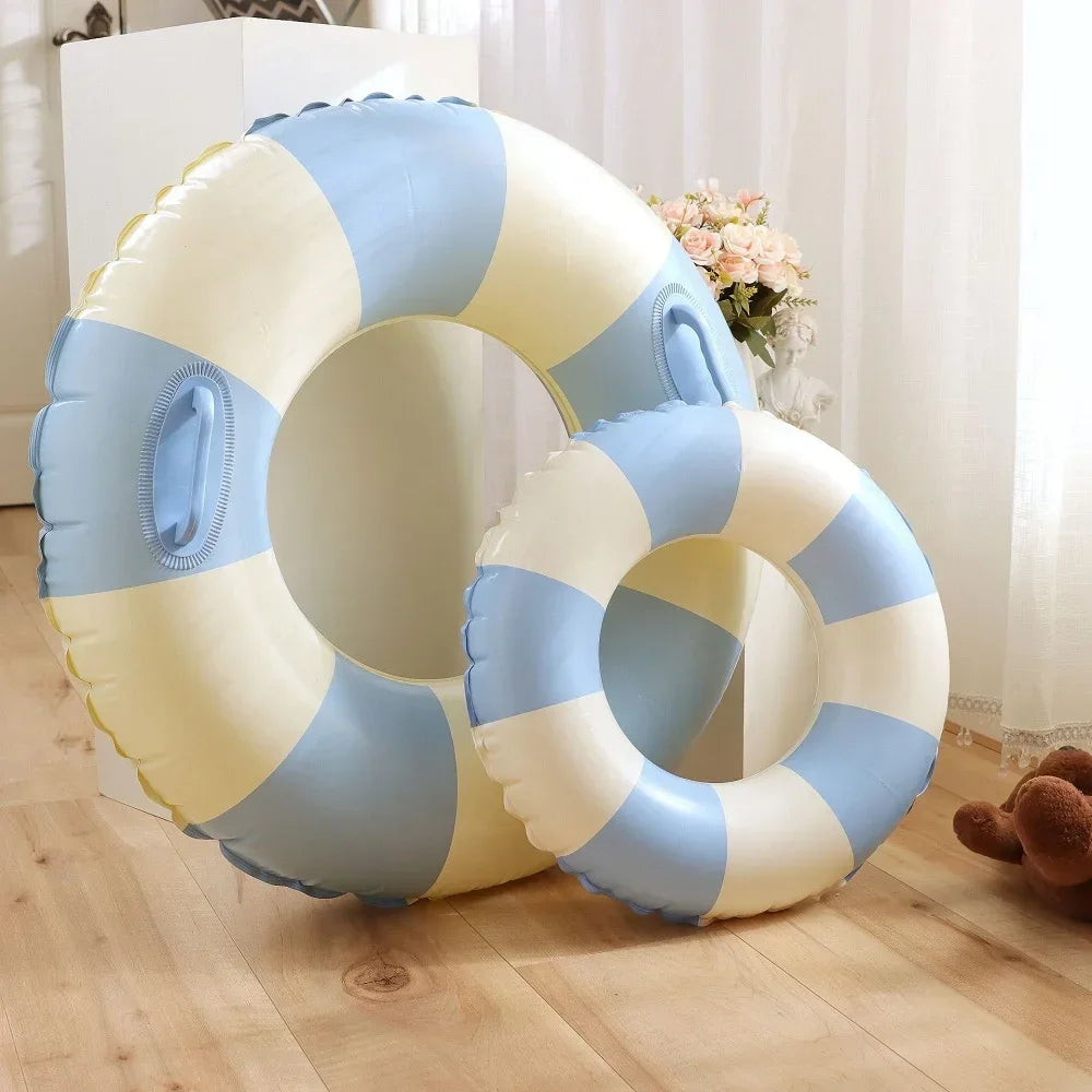 Inflatable Swim Ring Pool Float for Kids & Teens Donut Swimming Tube