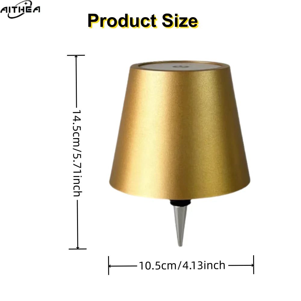 Wireless LED Table Lamp – Rechargeable Touch Dimmer for Bar, Cafe & Home