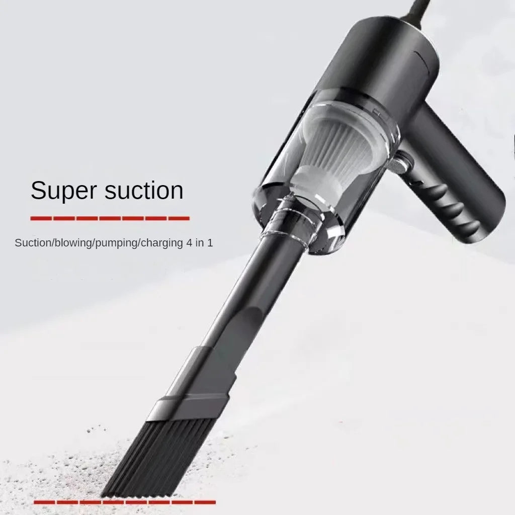 Portable Handheld Car Vacuum Cleaner with Multiple Attachments