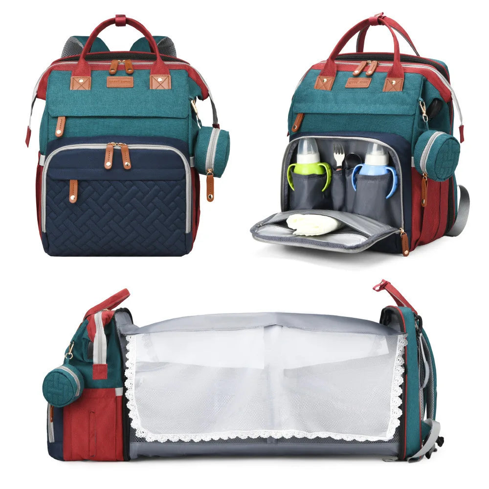 Diaper Bag Backpack – Large Capacity Nappy Changing Bag