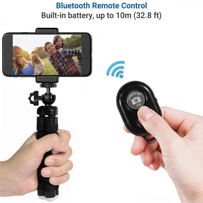 Mini Octopus Flexible Tripod with Phone Holder & Bluetooth Remote