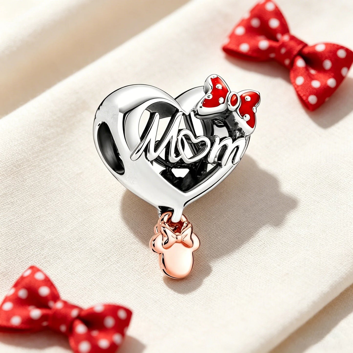 Disney Character Charm Bead – Fits Snake Chain Bracelet & Necklace