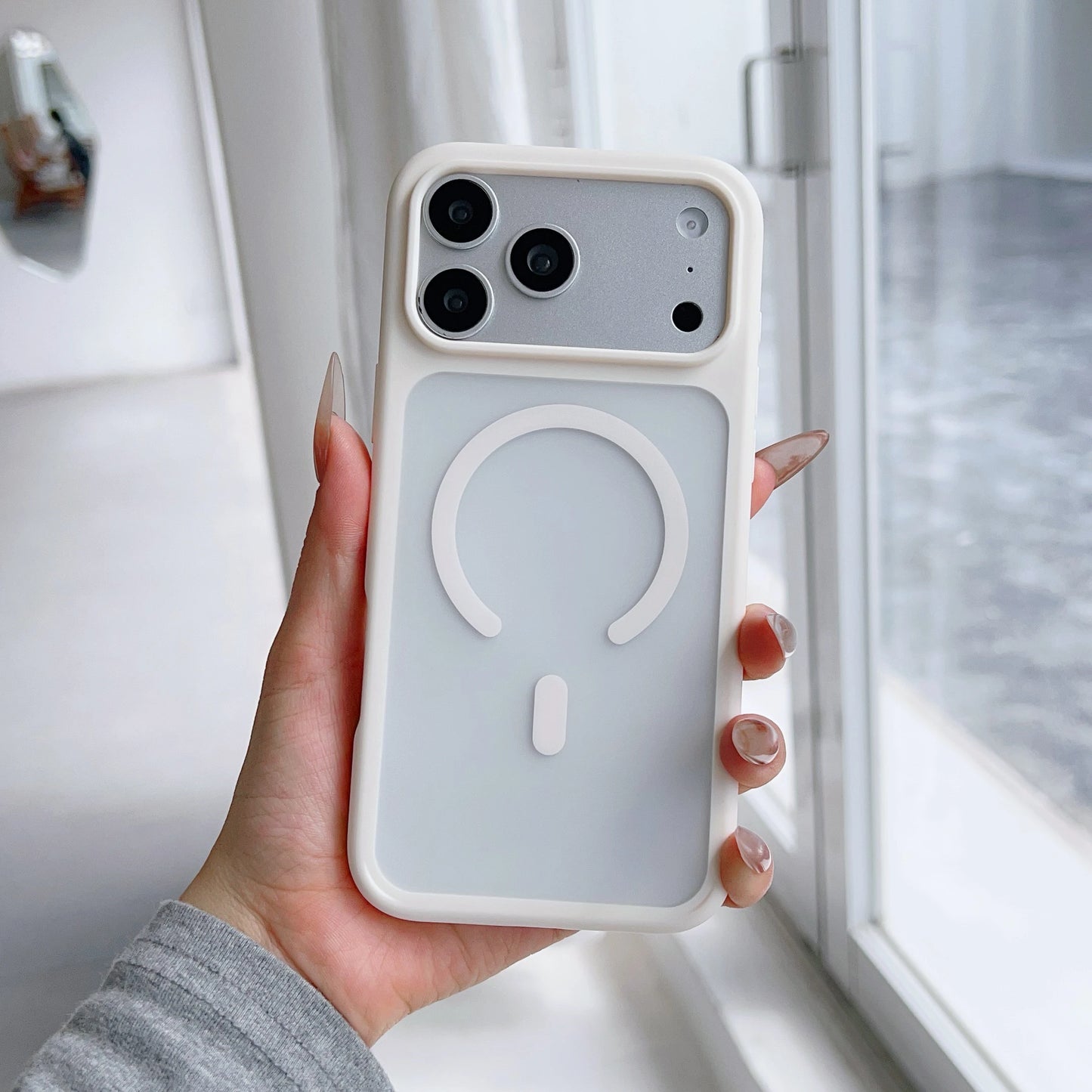 Magnetic Matte Original Translucent iPhone Case