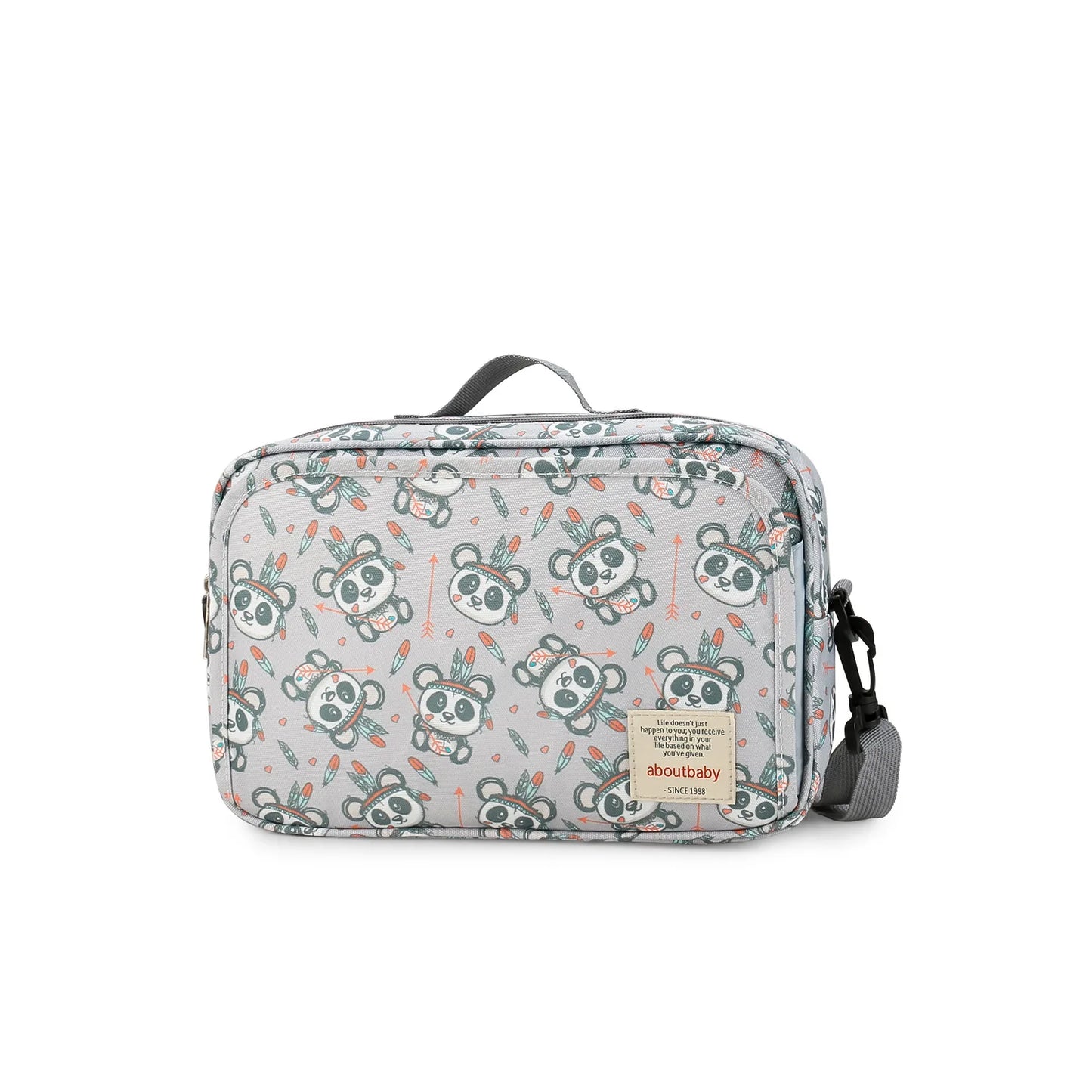 Waterproof Baby Diaper Bag – Printed Wet Dry Reusable Maternity Bag