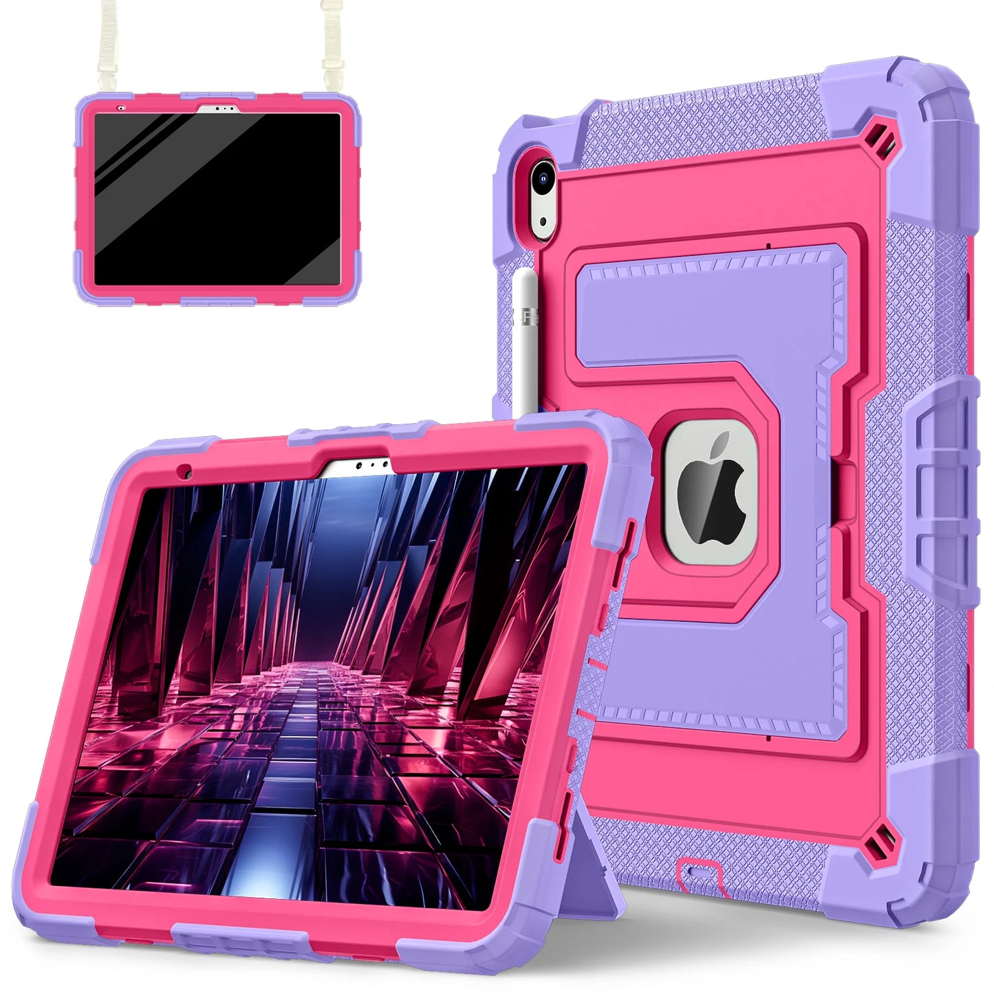 iPad Rugged Stand Case – PC & Silicone, All Models