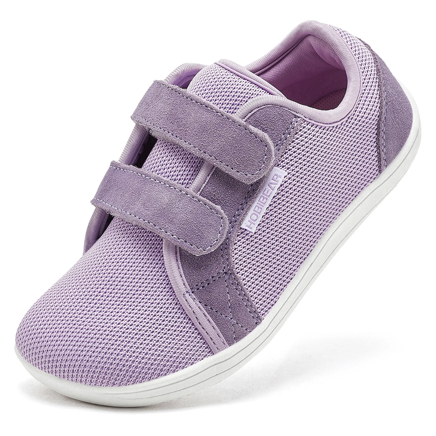 Kids Barefoot Sneakers Wide Toe Mesh Shoes with Hook & Loop Strap