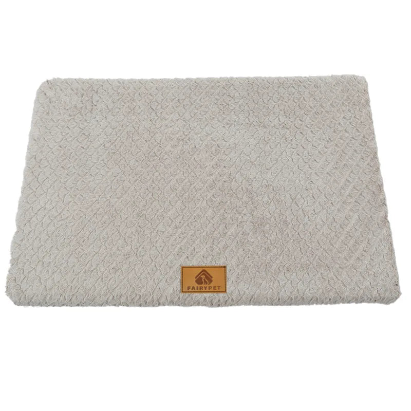 Orthopedic Dog Bed Mat – Washable Faux Fur, Waterproof & Anti-Slip
