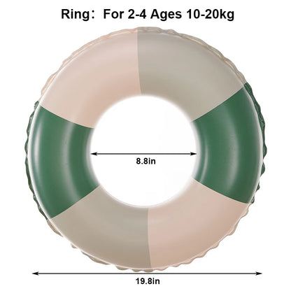 Inflatable Kids Swim Ring Pool Float with Handles