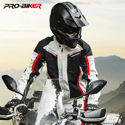 Herobiker Waterproof Motorcycle Jacket & Riding Pants with EVA Protection