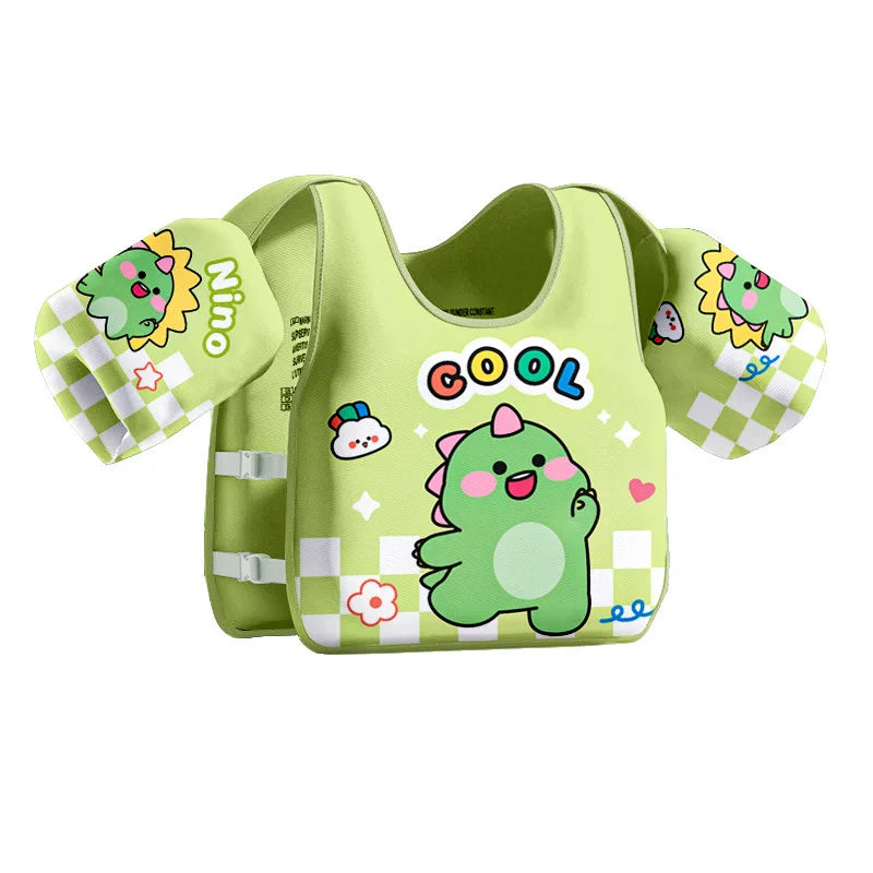 Non Inflatable Beginner Swim Vest and Arm Float Set