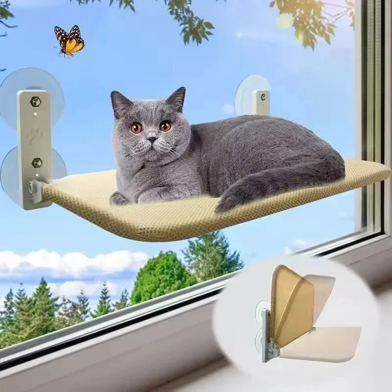 Cat Window Hammock – Suction Cup Hanging Bed, Removable & Washable