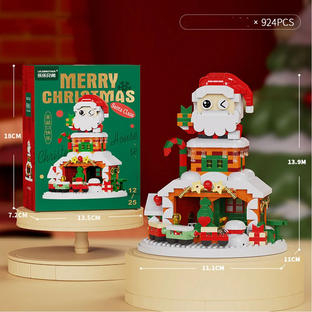 Christmas Micro Building Blocks Set – Santa, Reindeer & More