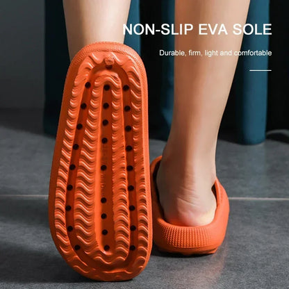Cloud Slide Slippers – EVA Thick Sole, Height Increasing, Indoor Home