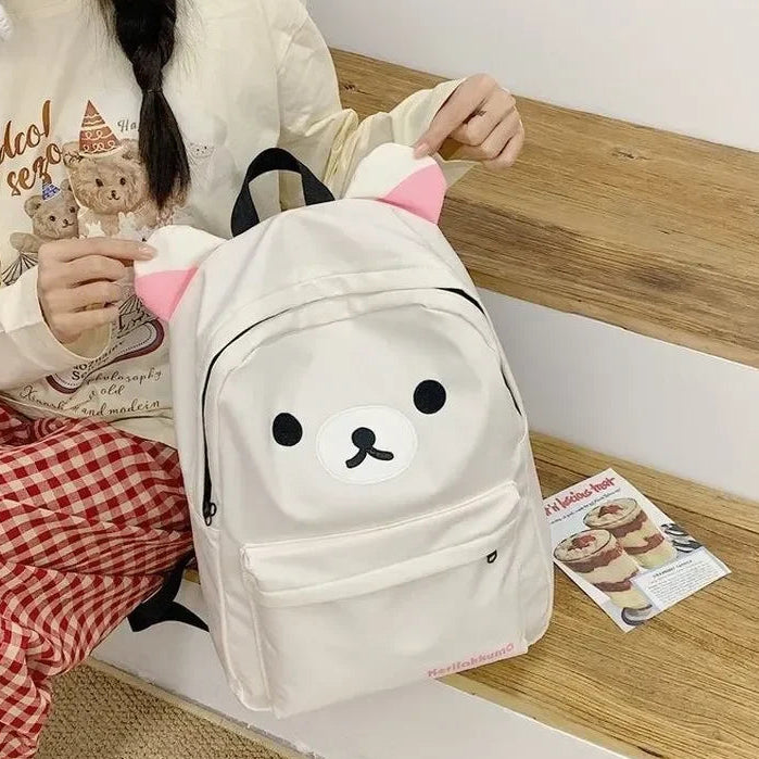 Rilakkuma Cute Bear Large Capacity School Backpack