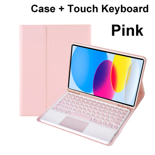 iPad Bluetooth Keyboard Case with Touchpad – 11th Gen, A16, Multi-Language