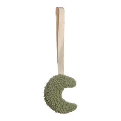 Sherpa Pacifier Clip Star Moon Baby Dummy Holder