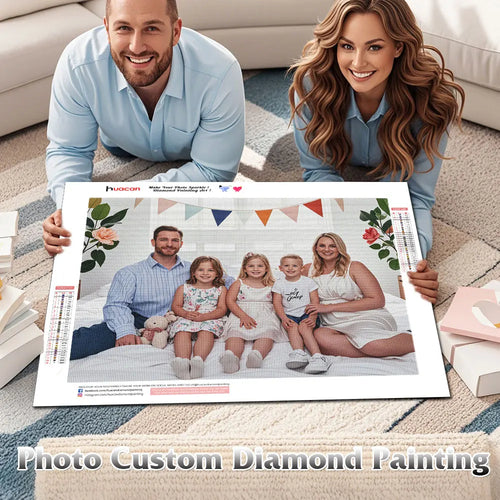 Custom Photo Diamond Painting Kit – Full Round & Square Drill
