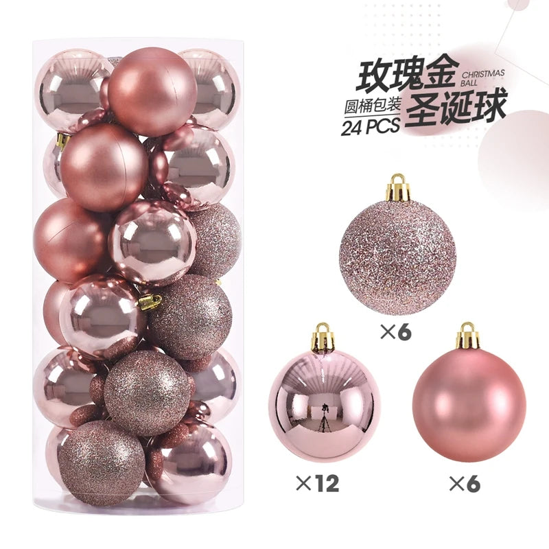 Christmas Ball Ornaments Set 24-36 Pcs – Tree Hanging Decorations