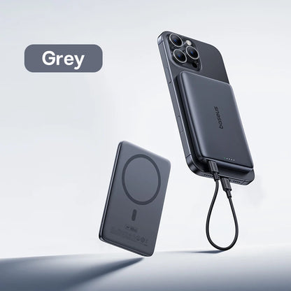 Baseus Magnetic Power Bank – Card-Slim MagSafe Charger 5000mAh / 10000mAh