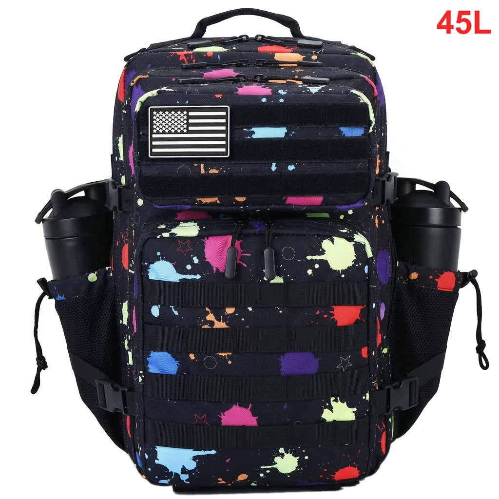 45L Tactical Backpack – Waterproof Military Hiking Bag