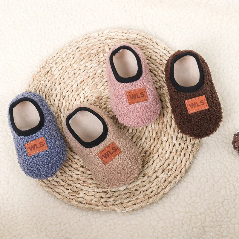Baby Plush Floor Sock Shoes – Soft Anti-Slip Toddler Slippers