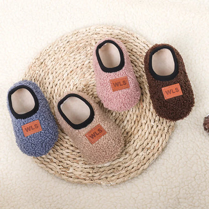 Baby Plush Floor Sock Shoes – Soft Anti-Slip Toddler Slippers