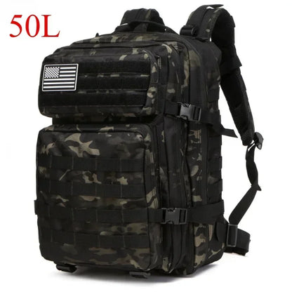 Tactical Backpack – 25L / 50L MOLLE Outdoor Bag for Hiking, Camping & Hunting