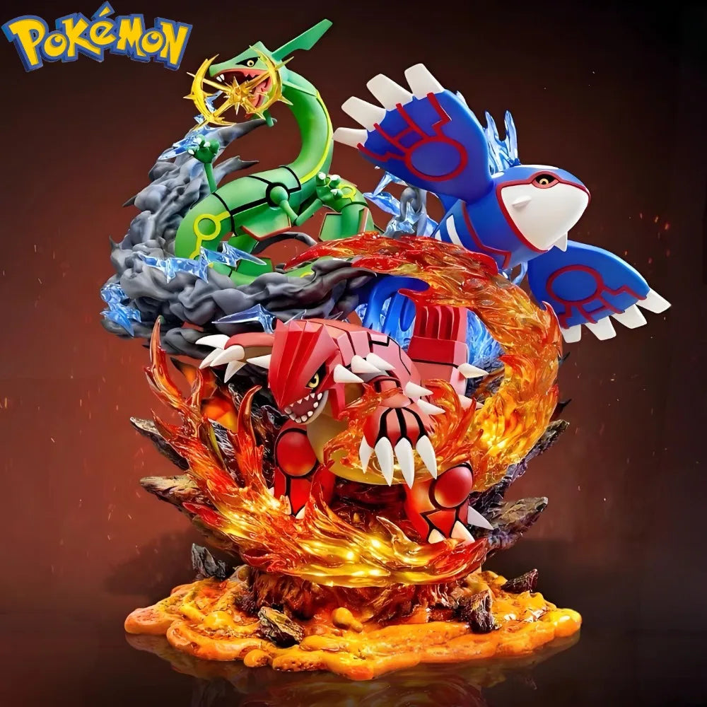35CM Pokémon Groudon Kyogre Rayquaza PVC Action Figure