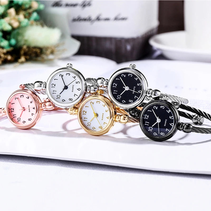 Women's Bangle Bracelet Watch – Retro Luxury Quartz