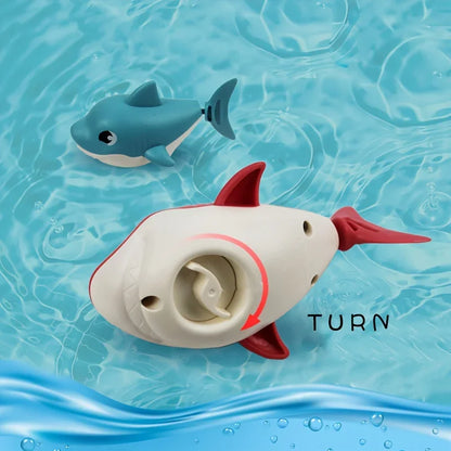 Wind-Up Shark Baby Bath Toy – Cartoon Swimming Pool Toy