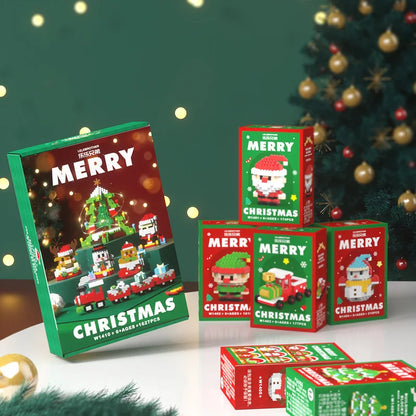 Christmas Micro Building Blocks Set – Santa, Reindeer & More